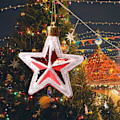 Miniatyrbilde 2 av 5: Anisestjerne 1 Eske Juletre Stjerne Henger Sjarmerende Rød Hvit Multipoint Stjerner Anisestjerne