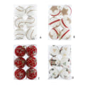 Miniatyrbild 3 av 5: Paket med 6 st 6 cm glittrande skumjulkulor för julgransdekoration