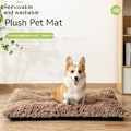 Miniatyrbild 3 av 5: Självvärmande kattbäddmatta, kattplatta för inomhuskatter 2 i 1 maskintvättbar mjuk plysch höst vinter termisk husdjursbädd-70*50*8cm