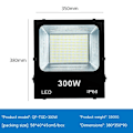 Miniatyrbillede 1 af 3: LED Reflektorlampe 300W Hvid Lys Reflektor Terrasse Projektionslampe