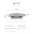 Miniatyrbilde 3 av 5: Digital Dyreskala, Multifunksjonell LED-Vekt med Høydeplate for Nøyaktig Måling, Perfekt