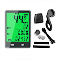 Miniatyrbillede 1 af 5: Cykelcomputer Funktioner Touch Cykel Speedometer Odometer Vandtæt Cykelcomputer med Baggrundsbelysning