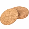 Miniatyrbillede 1 af 5: 4 stk. korkunderlag til tallerkener, gryder, pander og planter, 7,4\" diameter, varmebestandige korkunderlag til gryder og panderBrun