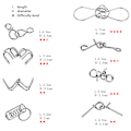 Miniatyrbillede 3 af 7: Metaltråds puslespil IQ-test Mind Game Legetøj Brain Teaser Metaltråds puslespil Magisk trick legetøj