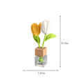 Miniatyrbild 3 av 5: Bilvävd Aromaterapi Simulerad Bukett Atmosfäruttag Klämma, Mini Vävda Tulpaner, Solros, An