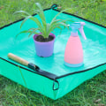 Miniatyrbillede 5 af 5: 2 stk. 50*50CM Havearbejdsmåtte, hjemmehaveplantningsoperationsmåtte, sukkulente grønne planter, vanding og blanding af jord, ta