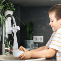Miniatyrbillede 1 af 5: Vandhane Vandrenser Husholdnings Køkken Vandhane Vandfilter Ikke Direkte Drikkevand Rensning Vandfilter