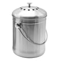 5L Stainless Steel Compost Bin for Kitchen Countertop - Compost Bin Kitchen Pail Compost with Lid
