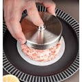 Miniatyrbilde 2 av 5: Burgerpresse i rustfritt stål, hamburgerlager, non-stick form, ideell for grilling og perfekte burgere. Enkel å bruke og rengjøre