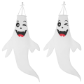 Pikkukuva 1 / 3: Ulkoilma-koriste Tuulenpyörä Haamu Tuulenpyörä Lippu Halloween Riippuva Haamu Riippuva Halloween-koristeet H