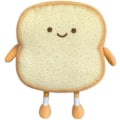 Miniatyrbild 1 av 2: Toastbröd Kudde Rolig Mat Plysch Leksak Kuddar Små Söta Fyllda Plysch Toast Soffa Kudde (Toastbröd, Gyllene)