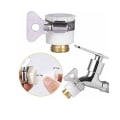 Miniatyrbilde 2 av 3: 2 stk Universelle Badekar-kran til hageslange-adapter, 1/2 tommer og 3/4 tommer 2-i-1 sporet hunnadapter