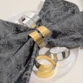 Miniatyrbillede 3 af 3: 6 stk. Legering Metal Servietringe Serviet Holder Bryllup Håndklæde Ringe Middagsbordet Party DecorStyle 2