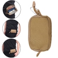 Miniatyrbillede 3 af 5: Rejsepengepung Korttaske Taktisk EDC-Pouch Camping Vandreture Vandafvisende  Taljepose Sort Farve
