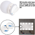 Miniatyrbilde 1 av 2: Hollywood-stil LED-lyssett for sminkebord med 10 dimmbare lyspærer, strømplugg, lyslist, V