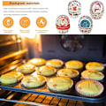 Miniatyrbilde 5 av 5: Cupcakeformer 100 stk Standard Størrelse Papir Bakekopper for Muffins og Godteri Julebjølle