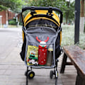 Miniatyrbillede 2 af 5: Barnevogns Nettaske Sort, 34 X 30cm, Universal Barnevogns Opbevaringsnet Baby Net Med Barnevogn Og Hængende Opbevaringspose Opbevaringspose