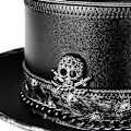 Miniatyrbild 4 av 4: Pestdoktorhatt i läder, steampunk topphatt, Halloween-kostym, vuxenrekvisita