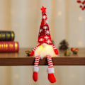 Miniatyrbillede 3 af 5: 3 stk. Julepynt Stof Fyldt Julemand Vinter Juletræ Ældre Julebord Dekoration Dekorative Genstande