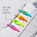 Miniatyrbillede 2 af 5: 72 stk Lazy Tying-Free Elastiske Snørebånd, Snørebånd Uden Knude, til Børn og Voksne, Elastiske Snørebånd til Sneakers
