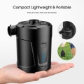 Miniatyrbilde 3 av 5: Elektrisk Luftpumpe, 5200 mAh Oppladbart Batteri, Mini Elektrisk Luftpumpe med 4 Luftdyser, Rask Oppblåser for Oppblåsbare Båter/Luftmadrasser