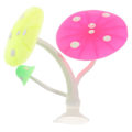 Miniatyrbillede 2 af 3: Silikone Betta Fisk Bladseng Dobbeltlags Fiskeseng Blad Dekorativt Pynt Pink10X10X6CM