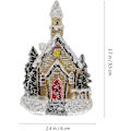Miniatyrbillede 2 af 5: Julelys Hus Julebelyst Minihus Lysende Julehus Miniature Julehus Julelys Miniature 2stk)