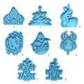 Miniatyrbillede 3 af 5: Halloween Hexe Nøglering Form Epoxy Krystal Silikon Form Tilpasset FormC