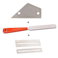 Miniatyrbilde 2 av 5: Gitarverktøysett Inkludert 1 stk Gitarfil, 1 stk Rustfritt Stål Rocker, 2 stk Gripebrettbeskyttere og 2 Slipesteiner for Gitar