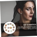 Miniatyrbilde 2 av 5: 200 stk tidssteinlapp fargerikt smykke farget glass steiner for håndverk Skalle Mønster Glass Cabochons Kuppel Edelsten Caboch