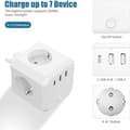 Miniatyrbild 3 av 5: Cube Socket, Multiple Sockets Without Cord, With Switch, 4 Sockets, Portable and Practical.