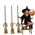 Miniatyrbilde 3 av 5: Multifunksjons Halloween Hekskost, Høytids- og Nyttårsdekorasjon, Hvit