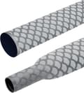 1 m 30 mm diameter krympslang för fiskespön, grå