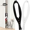 Cat Door Latch, Fixed, Adjustable and Replaceable, Easy for Cats to Enter and Exit, Prevents Dogs from Spreading Mess and Eating, 2-Pack