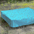 Miniatyrbild 3 av 5: Sandlåda Täck, Sandlåda Baldakin Med Dragkedja, Sandlåda Pool Täck 150x150x20cm Himmelblå 150x150x20cm Sky blue
