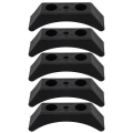 Miniatyrbillede 2 af 2: 5 stk. Dumbbell Stativer Dumbbell Holdere Dumbbell Beslag Dumbbell Opbevaringsstativer Sort 14X4.2CM