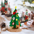 Miniatyrbild 5 av 5: 2 st DIY Filt Julgran Julgåvor för Barn Nyår Handgjorda Juldekorationer för Julfest