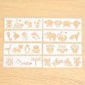 Pikkukuva 1 / 5: 8 kpl Sekalaisia Piirustusstencilit, Kuva, Maalaus, Stencil, Leikkikalut, Piirustusstencil Malli
