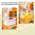Miniatyrbillede 5 af 5: 3L Stor Kapacitet Plastik Drikkedispenser, Drikkedispenser Med Hane Is Limonade Juice Beholder