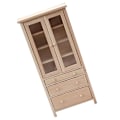Miniatyrbillede 5 af 5: Miniatyr Møbler Mini Dukke Bogreol DIY Model Legetøj Mini Hus Dekoration 1:12 Miniatyr Skab Bog Log color 19.5X9.1X3.7CM