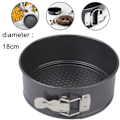 Miniatyrbild 1 av 5: Non-stick Springform Pan, Läcksäker kakform med platt Diameter 18
