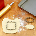 Miniatyrbillede 5 af 5: 8 stk. Kageudskærere i Rustfrit Stål - Biscuitudskærere, Cookieudskærere, Bageform til Kiks, Kager