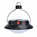 Miniatyrbild 1 av 5: LED Tältlampa - 3 Ljusstyrkenivåer, Batteridriven, Vikbar Krok med Karbinhake, Perfekt för Utomhuscamping, Baldakin, Strömavbrott