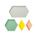 Miniatyrbilde 2 av 3: Polygon Geometrisk Brett Fruktfat Matvekt Prime Vask Svamp Holder Grønnsakshakker Matlagring