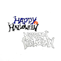 Miniatyrbillede 2 af 5: Happy Halloween Metal Skærestencil Skabelon DIY Scrapbooking Album Papir Kort Stencil Dør Prægning Håndværk Dekoration