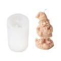 Tomte Silicone Molds 3D Christmas Gnome Candle Mold DIY Handmade Aromatherapy Candle Making Mold Handmade (Bearded Gnome)[JUN]