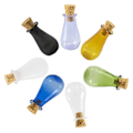 Miniatyrbilde 1 av 3: 7 stk. Klar Glasskrukker med Lopp, Mini Glassflasker Krukker Dekorative Små Flasker Vials Tomme Glasskrukker Wi