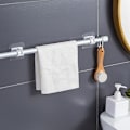 Miniatyrbild 5 av 5: Självhäftande Krokar Handduk Gardinfäste Draperi Stång Upphängningsstångsklipp (3 set (6 st))