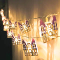 Miniatyrbillede 3 af 5: Style 2 Lysstreng Batteridrevet Mubarak Ornament Fest Dekoration Style 2