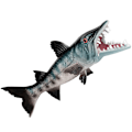 Miniatyrbillede 3 af 3: Dekorativ Akvarie Dekoration Simuleret Ulvefisk Model Akvarie Simuleret Fisk Falsk Fisk Dam Ar